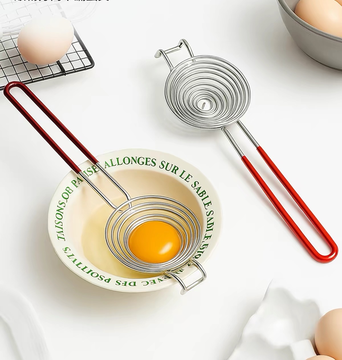 Pemisah Putih Telur Stainless  - Egg Separator Tool ulasan dan harga