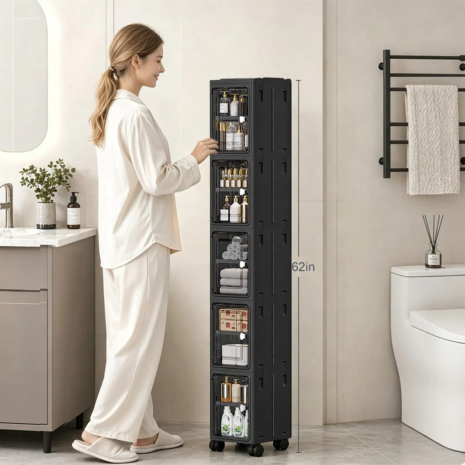 Lemari Penyimpanan Beroda Ramp - Kitchen Gadgets Organizer ulasan dan harga
