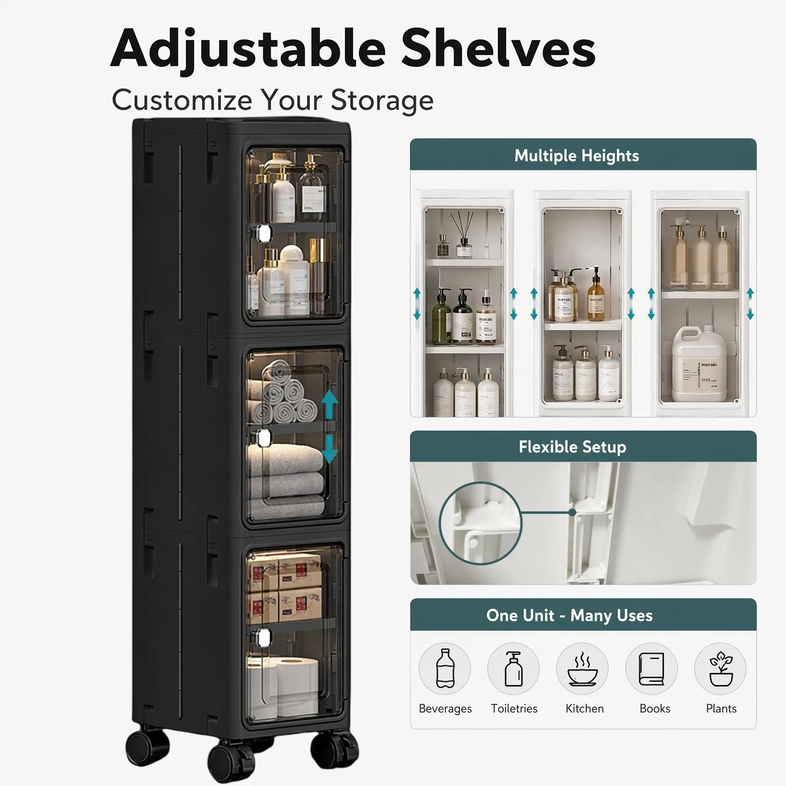 Lemari Penyimpanan Beroda Ramp - Kitchen Gadgets Organizer ulasan dan harga