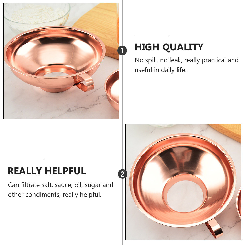 1 buah corong baja tahan karat - Kitchen Gadgets Gold ulasan dan harga
